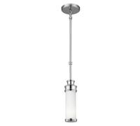 Elegant Ip44 Mini Pendant Ceiling Light With Opaque Glass And Polished Chrome Finish