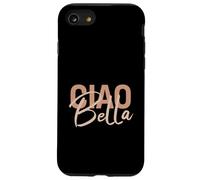 Elegant Italian Ciao Bella Minimalist Beige Script Design Case for iPhone SE (2020) / 7/8