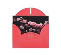 Elegant Japanese Cherry Flowers Print Greeting Cards With Envelopes,Thank You,Birthdays,Christmas,Valentine