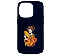 Elegant Japanese Geisha Kimono Traditional Asian Art Tattoo Case for iPhone 14 Pro