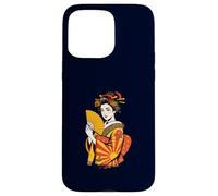 Elegant Japanese Geisha Kimono Traditional Asian Art Tattoo Case for iPhone 15 Pro Max
