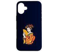 Elegant Japanese Geisha Kimono Traditional Asian Art Tattoo Case for iPhone 16 Plus