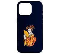 Elegant Japanese Geisha Kimono Traditional Asian Art Tattoo Case for iPhone 16 Pro