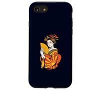 Elegant Japanese Geisha Kimono Traditional Asian Art Tattoo Case for iPhone SE (2020) / 7 / 8