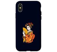 Elegant Japanese Geisha Kimono Traditional Asian Art Tattoo Case for iPhone X/XS