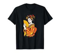 Elegant Japanese Geisha Kimono Traditional Asian Art Tattoo T-Shirt
