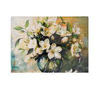 Elegant Jasmine Bloom Splash Chopping Board Warren Reed - Designer Multi One Size