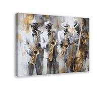 Elegant Jazz Band Canvas Poster Bedroom Decor Landscape Office Room Decor Gift 16x24inch(40x60cm)