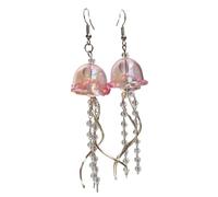 Elegant Jellyfish Design Drop Earrings Artistic Jellyfish Earrings Feature Delicate Charms for Gifts and Collections