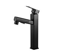 Elegant Kitchen Faucet Rotatable Pull Out Sprayer Dual Function Bathroom Sink Mixer Tap Versatile Bathtub Basin Faucet for Modern Home Décor