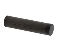 Elegant Knurled Wall-Mounted Door Stop in Dark Bronze Finish - Solid Brass & Rubber Stopper