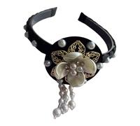 Elegant Korean-Inspired Velvet Hair Band with Rhinestone Accents - Adjustable Comfort Fit Headband for Women, Brides - Perfect for Weddings, Parties, Festivals & Daily Fashion