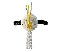 Elegant Korean Styles Hairband Accessory Featuring Traditional Phoenixes Designs for Weddings and Festive Occasions
