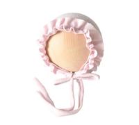 Elegant Lace Baby Hat for 0-2M Newborns Photography Handmade Soft Spandex Bonnet Caps Adding Charm to Photos Family Photography