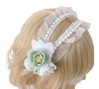 Elegant Lace Headband Flower Headwear Cosplay Hairpiece Unique Fashionable Headpiece for Women and Girls