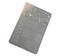 Elegant Lace Heart Bowknot Stainless Steel Stamp Plate Easy Application for Creative Bridal & Party Designs Elegant Heart Bow Lace Themed Art Printing Board