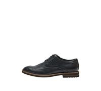 Elegant Lace-Up Derby Leather Look Shoes with Profiled Sole s.Oliver Bleu 44