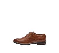 Elegant Lace-Up Derby Leather Look Shoes with Profiled Sole s.Oliver Marron 43