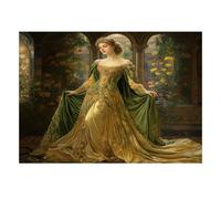 Elegant Lady 1000 Pieces Mini Jigsaw Puzzle for Adults | 70x50cm Cardboard, Living Room Decor, Durable Structure, Birthday Gift, Mind Relaxation