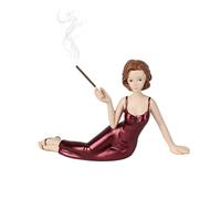 Elegant Lady Incense Burner, Resin Incense Holder Statue, Aromatherapy Burner Ornament for Home Decor, Modern Female Statue Decorative Incenses Holder, Unique Home Accessories Gift (Purple)