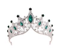 Elegant Large Crowns Headband For Performances And Birthdays Featuring Sturdy Alloy Materials And Stylish Crystals