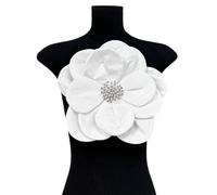 Elegant Layered Fabric Flower Brooch Large Floral Shaped Corsage Fashion Lapel Pin Stylish Accessory For Women Girls Daily Wear Brooch
