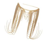 Elegant Layered Rhinestones Shoulder Chain Shimmering Layered Fringe Body Jewelry For Parties Weddings And Evening Event Elegant Wedding Shoulder Jewelry For Women