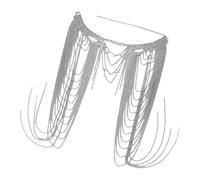 Elegant Layered Rhinestones Shoulder Chain Shimmering Layered Fringe Body Jewelry For Parties Weddings And Evening Event Stylish Festival Shoulder Chain