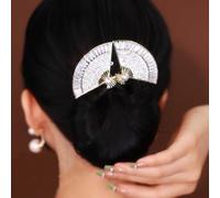 Elegant Lazy Hair Curler, Butterfly Bun Maker, French Twist Hairstyle Bun Hair Accessories, Lazy Half Ball Hairpin, Simple Fast Spiral Hair Braid Braiding Clips (Fan)