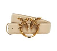 Elegant Leather Belt Love Berry- female- PINKO- Belts- Beige- L- Accessories L