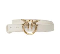 Elegant Leather Belt Love Berry- female- PINKO- Belts- White- M- Accessories M