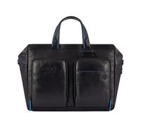 Elegant Leather Document Holder with Laptop Compartment - female - Piquadro - Laptop Bags & Cases - Black - ONE SIZE - Bags ONE SIZE