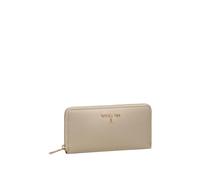 Elegant Leather Wallet with Coin Pocket- female- Patrizia Pepe- Wallets & Cardholders- Beige- ONE SIZE- Accessories ONE SIZE