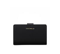 COCCINELLE Mini Wallet Grained Leather Noir