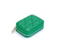 Elegant Leather Women's Purse with Compact Mirror - Perfect for Quick Makeup Touch-Ups & Stylish Portable Storage Bag (Green)