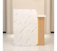 Elegant LED Reception Desk with Lockable Drawers, Modern Beauty Salon Counter, Functional Office & Hotel Reception Table for Enhanced Customer Experience