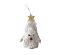 Elegant Lighted Fabric Christmas Figurines: Charming Holiday Decor For Every(white)