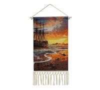 Elegant Linen Hanging Painting, Pirate Ship in The Sunset Print Linen Wall Art Home Art Piece Modern Art Piece Modern Art Decor for Home