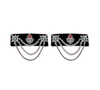 Elegant Lint Hair Accessory With Mongolian Flairs And Flowing Tassels Portable For Retro And Ethnic Fashion Lovers Personalize Statement Hair Clip