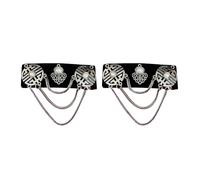 Elegant Lint Hair Accessory With Mongolian Flairs And Flowing Tassels Portable For Retro And Ethnic Fashion Lovers Personalize Statement Hair Clip