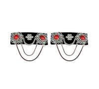 Elegant Lint Hair Accessory With Mongolian Flairs And Flowing Tassels Portable For Retro And Ethnic Fashion Lovers Personalize Statement Hair Clip
