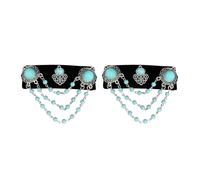 Elegant Lint Hair Accessory With Mongolian Flairs And Flowing Tassels Portable For Retro And Ethnic Fashion Lovers Personalize Statement Hair Clip