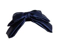 Elegant Lolita Bowknot Headband Large Bowknot Hairband Maid Hair Accessories for Women (Navy Blue, One Size)