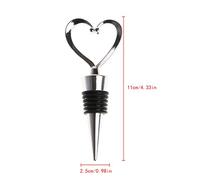 Elegant Love Heart Shaped Twist Thread Sealed Wine Bottle Stopper for Love Wine Cork Heart Cork Decoration Lovely Stainless Stopper Stainless Steel Champagne Decorative Decorative Red