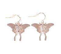Elegant Luna Moth Earrings, Nickel-Free Stainless Steel, Symbol of Transformation & Inner Guidance, Hypoallergenic, Timeless Beauty, Ethereal Design, Ideal for Sensitive Skin, Gift-Ready Packaging