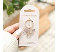 Elegant Luna Moth Keyring - Symbol Of Change & Beauty
