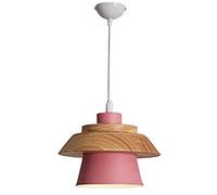 Elegant Macaron Style Wooden Pot Lid Pendant Light | Modern LED Chandelier with E27 Base | Minimalist Ceiling Lamp for Kitchen Island, Dining Room, Living Room
