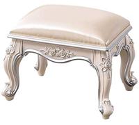 Elegant Makeup Vanity Set with Padded Stool - Natural Resin Legs, Stylish Design, Perfect for Bedroom and Piano, Ideal Makeup Station for Beauty Enthusiasts