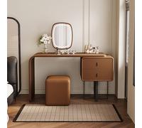 Elegant Makeup Vanity with Mirror & Lights 3 Lighting Colors 2 Drawers Padded Stool Stylish Dressing Table for Women & Girls Perfect for Beauty & Glamour.