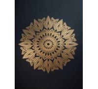 Elegant Mandala Notebook: Lined Journal 8.5 x 11 with Gold Floral Design - 110 Pages for Writing & Mindfulness